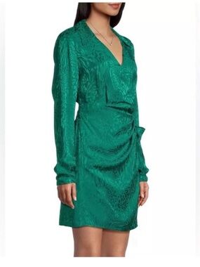 Lilly Pulitzer Teal Green Long Sleeve Wrap Dress